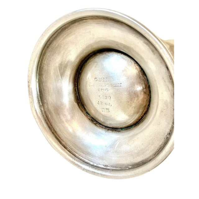 Antique Art Deco Silver Plate Cocktail Shaker With Monogram B For Sale - Image 10 of 12