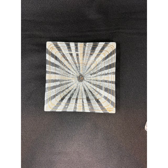 1950s Higgins Art Glass Square Dish For Sale - Image 5 of 5