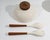 Wood Michael Lax Hyalyn “Capri” for Raymor Salad Bowl and Salad Serving Pieces For Sale - Image 7 of 7