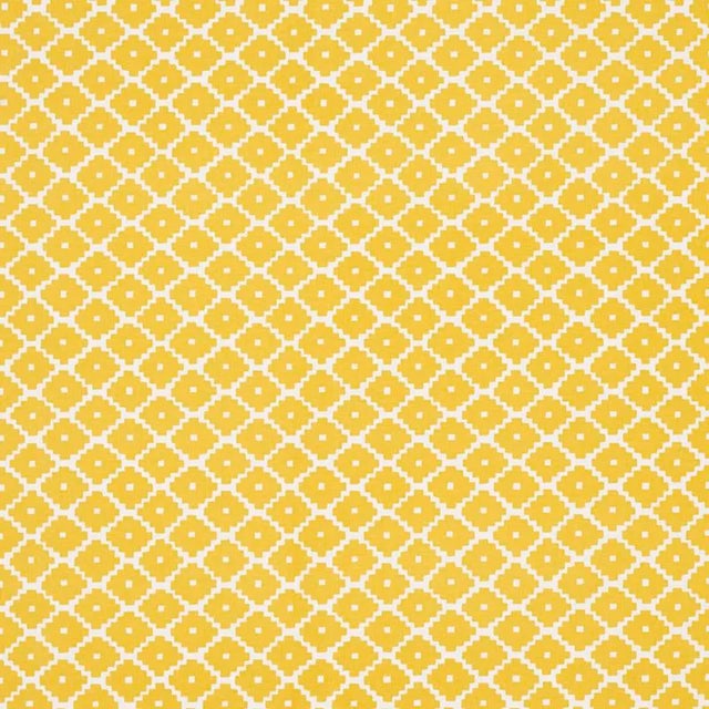Sample - Schumacher Ziggurat Fabric in Yellow For Sale