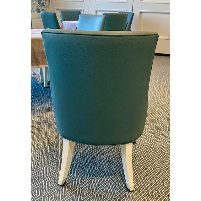 Highland House Tuxedo Upholstered Dining Chairs For Sale - Image 4 of 6