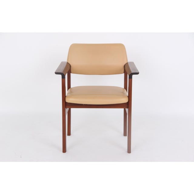 Danish Armchairs with Light Leather Upholstery from Sibast Furniture, 1960s, Set of 4 For Sale - Image 6 of 15