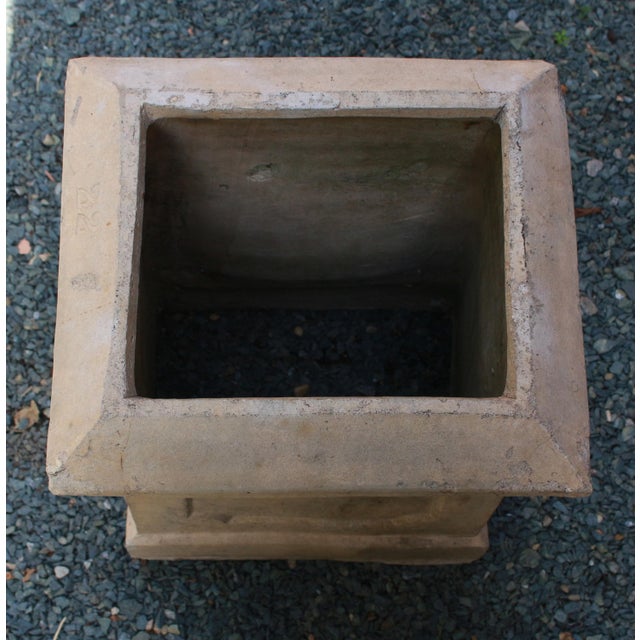 19th Century Antique English Square Plinth-Form Chimney Pot For Sale - Image 5 of 9