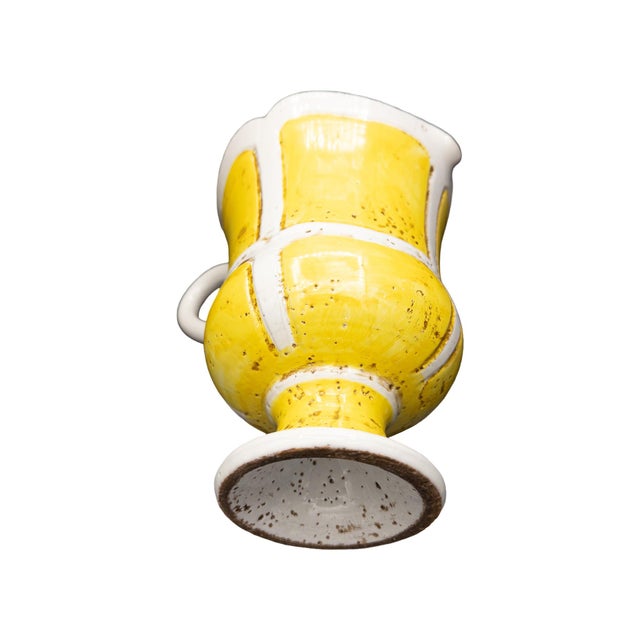 1970s Mid-Century Italian Hand-Painted Pottery Pitcher For Sale In Chicago - Image 6 of 8
