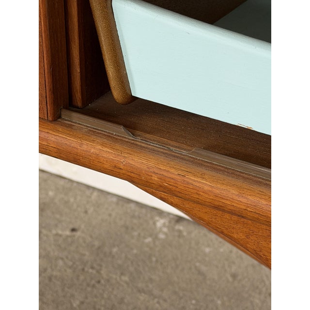 Mid-Century Modern Teak Sideboard with Colored Drawers, 1960s For Sale - Image 11 of 16
