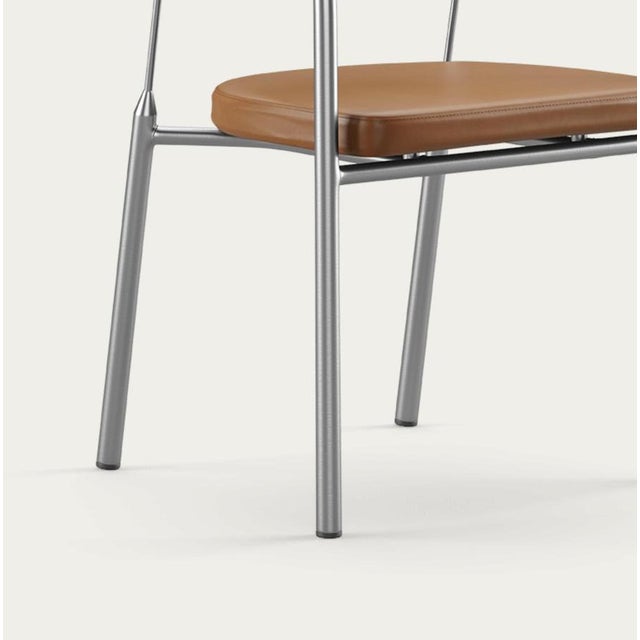 Chairman Chair in Walnut with Upholstery in Cognac by Henrik Tengler for One Collection For Sale - Image 6 of 15