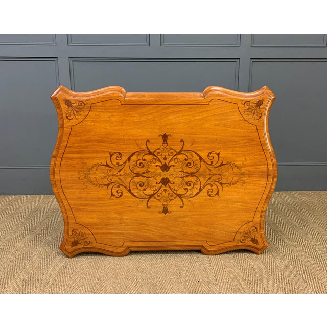 19th Century Inlaid Satinwood Table, 1890 For Sale - Image 14 of 17