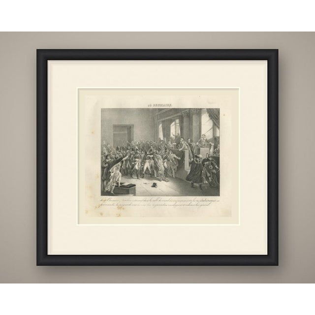 An original antique lithograph from jean-baptiste madou's vie de napoléon, printed at brussels in 1827. The sheet is...