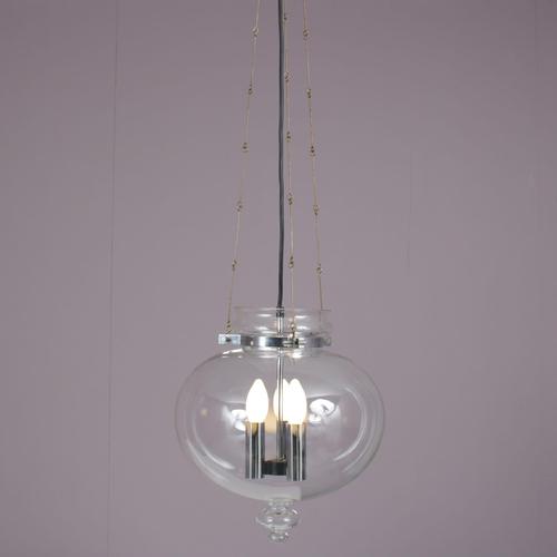 Pendant Lamp by Herbert Proft for Glashütte Limburg, Germany, 1960s For Sale - Image 6 of 10