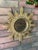 Vintage 16" Gilded Sunburst Wall Mirror With Light Cream Wash For Sale - Image 12 of 15