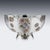 1900 - 1909 Antique Japanese Meiji Silver and Enamel Bowl, 1900s For Sale - Image 5 of 18