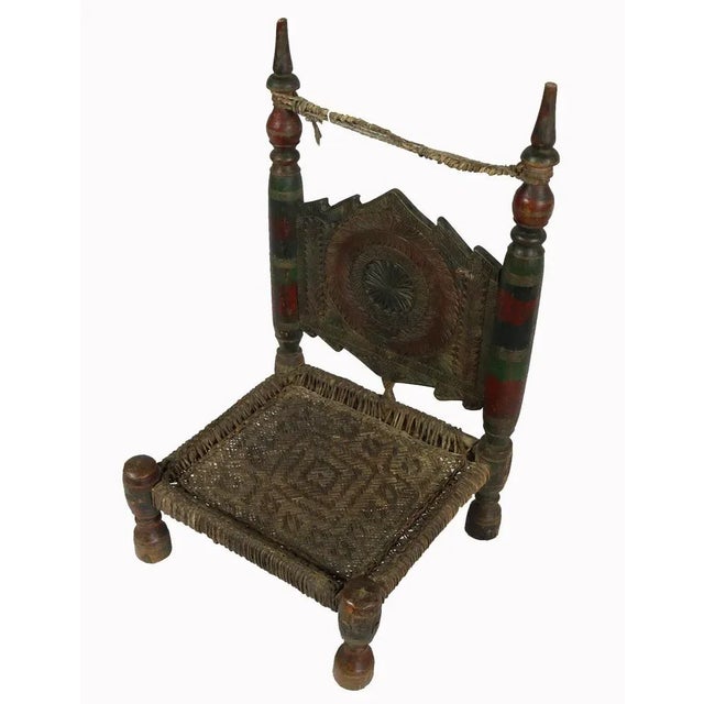 Black Low Cedar Chair, 1920s For Sale - Image 8 of 13