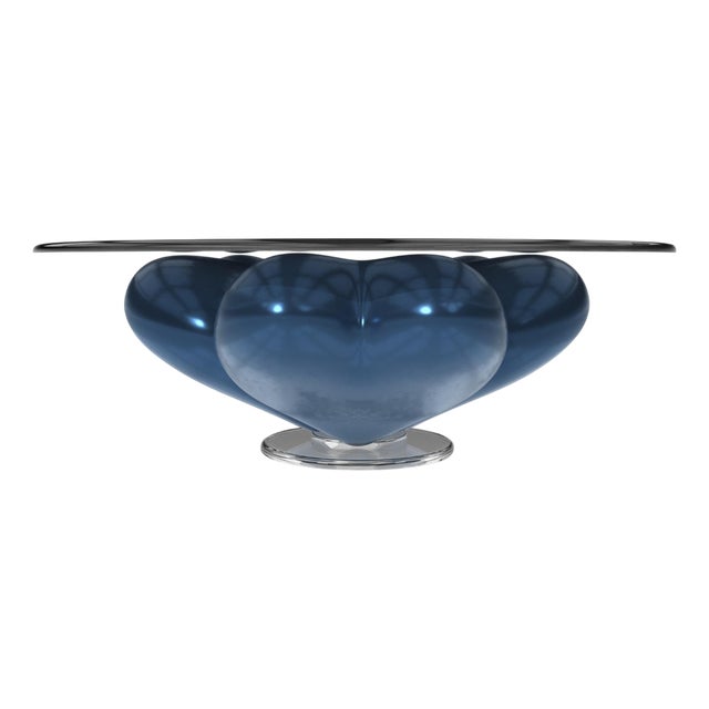 Evelia Lunar Blue Coffee Table from Eje-Design For Sale