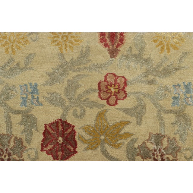 Hand-knotted in a luxurious blend of silk and wool, this 3x17 runner rug is an addition to the European rug collection by...