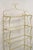 Mid 20th Century Italian Hollywood Regency Iron Rope Tassel Silver Gold 5 Tier Etagere Bookcase For Sale - Image 4 of 12