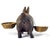Metal Mid 20th Century Bronze Bunny Rabbit Sculpture With Woven Brass Baskets Edwardian-Style For Sale - Image 7 of 18