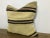 Boho Chic Turkish Beige Stripe Design Handwoven Kilim Pillow Cover For Sale - Image 3 of 6
