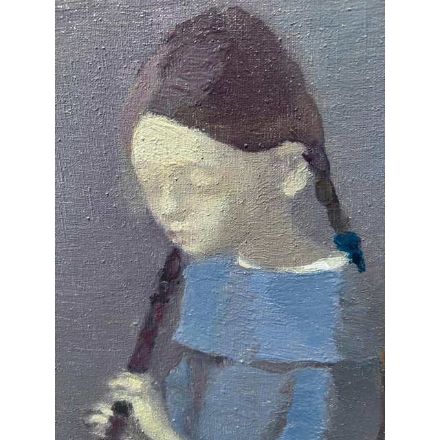 2000 - 2009 Igor Smekalov, Portrait with Flute, 21st Century, Oil Painting For Sale - Image 5 of 9