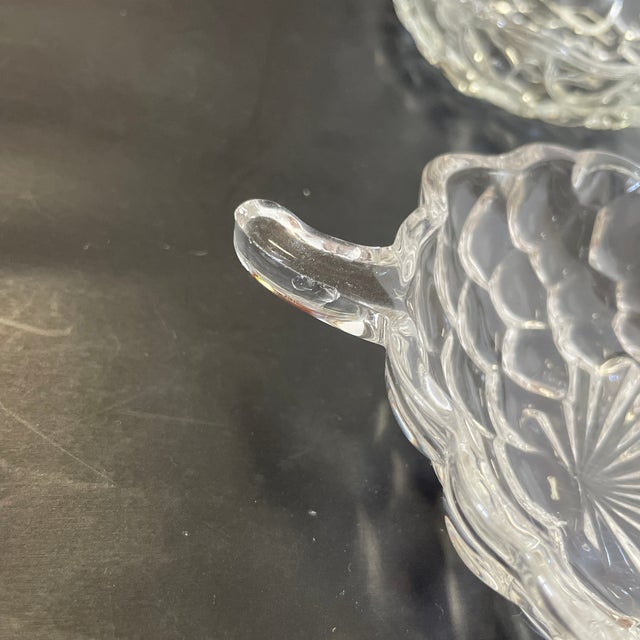 Transparent Glass Grape Bowls For Sale - Image 8 of 9