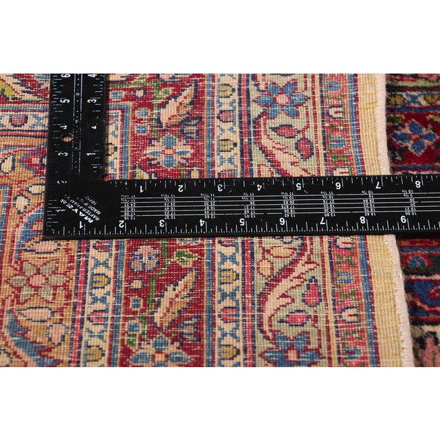 Antique Persian Four Seasons Garden Kerman Rug - 11'04 X 17'05 For Sale In Dallas - Image 6 of 9