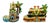 20th Century Vintage Ceramic Sculptures Orthodox Church and Casino of Sanremo, Italy, 1890s, Set of 2 For Sale
