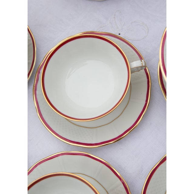 1950s Bernardaud Limoges Porcelain Tea Set for Eight People, 1940s, Set of 21 For Sale - Image 5 of 7
