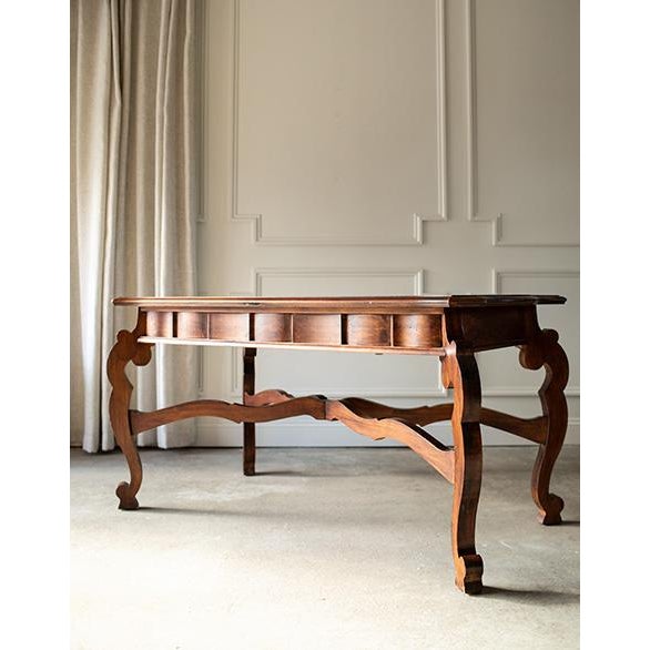 Brown Late 20th Century Romweber Spanish Baroque Carved Writing Desk, Designed by Jim Peed For Sale - Image 8 of 17