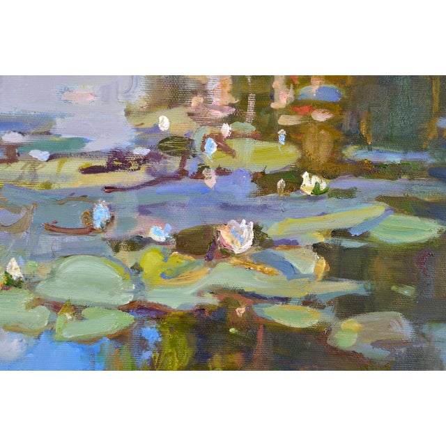 Valery Bayda, The Pond, 2000s, Oil Painting on Canvas For Sale - Image 3 of 5