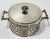 Chinoiserie Vintage Lidded Silverplate Faux Bamboo Trellis Serving Dish For Sale - Image 3 of 10