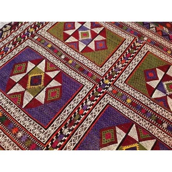 Vintage Turkish Kilim Rug - 5'10" x 10'5" For Sale - Image 5 of 6