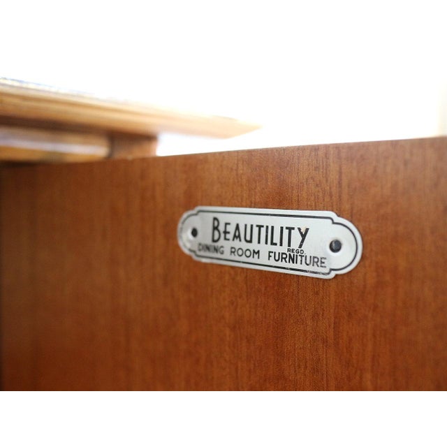 Wood Mid Century Modern Vintage Teak Credenza Sideboard by Beautility Danish Style For Sale - Image 7 of 15
