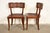 Michael Taylor for Baker Furniture Klismos Cherry Wood and Cane Side Chairs or Dining Chairs, Newly Refinished For Sale - Image 13 of 15
