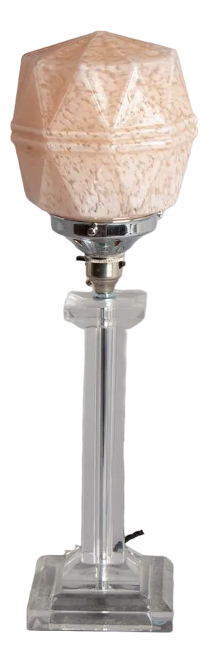 Modernist Art Deco Acrylic Table Lamp, British, 1930s