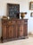 This 17th-century Italian sideboard is a remarkable example of early walnut craftsmanship, defined by its strong...