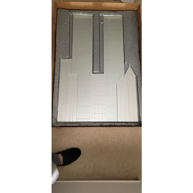 Vintage 1980's New York City Skyline 3d Wall Mirror W/ Twin Towers For Sale In Raleigh - Image 6 of 8