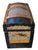 An exceptional late 19th-century Victorian humpback (dome top) packing trunk, distinguished by its uncommonly bright and...