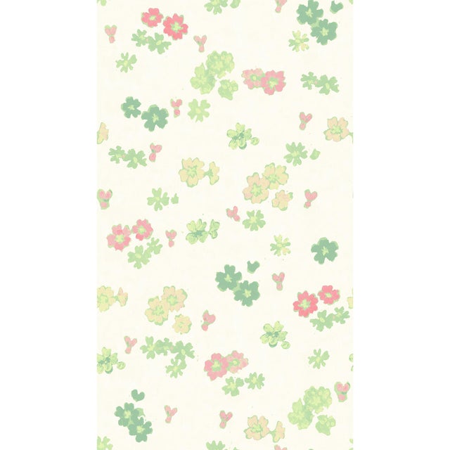 Art Deco Sample - Large Scale, Flower Field Wallpaper by Paule Marrot in Spring For Sale - Image 3 of 3