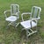 A handsome pair of authentic Emeco armchairs in brushed aluminum, dating to the 1990s. With their signature combination of...