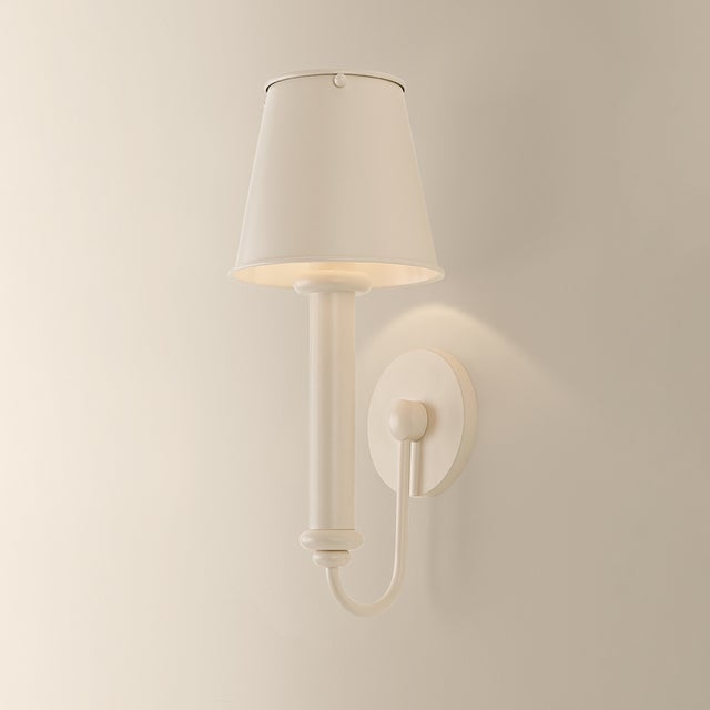 Mitzi Yara 6.5 in. 1 Light Wall Sconce in Soft Bisque Finish For Sale In New York - Image 6 of 7