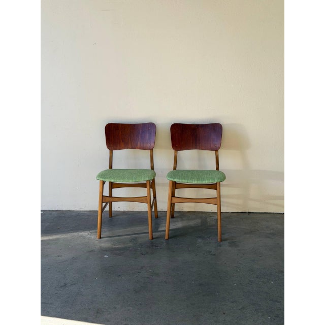 Set of 2 Teak Dining Chairs by Ib Kofod-Larsen for Christensen & Larsen - Danish Modern 1960s For Sale - Image 9 of 10