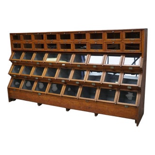 Large Dutch Oak Shop Cabinet, 1920s For Sale