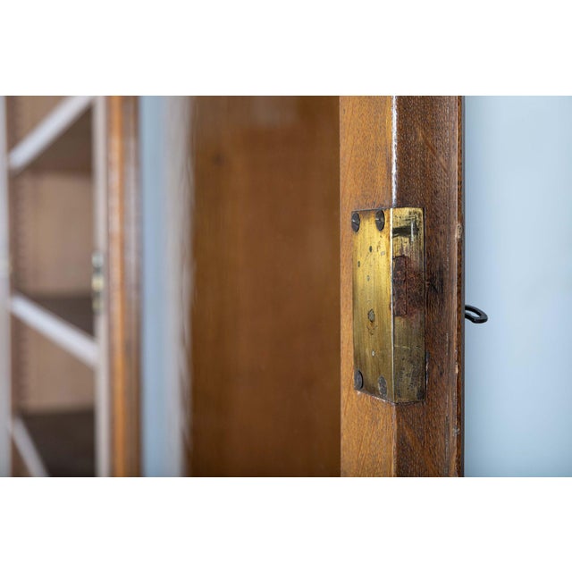 Vintage English Cupboard in Glazed Oak For Sale - Image 18 of 18