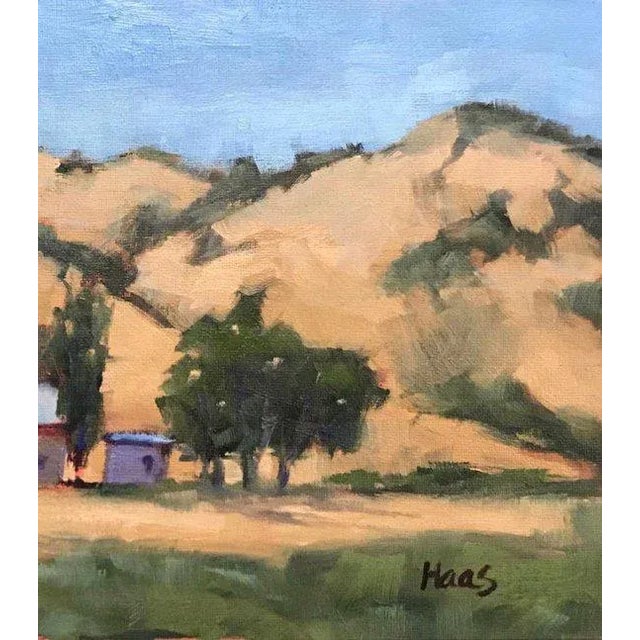 Quiet Places Collection — Pierce Road Cottage, Benicia Plein‑Air Landscape (Original Oil on Canvas) For Sale - Image 9 of 13
