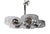 Metal Space Age Chrome and Lucite Chandelier For Sale - Image 7 of 11