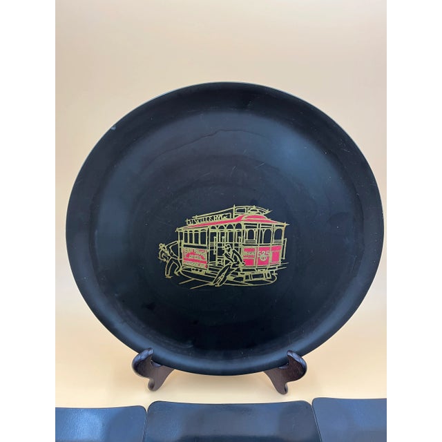 Very rare vintage set of 'Couroc of Monterey' individual appetizer trays - fifteen (15) in all - each tray representing...