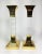 Lucite and Brass Large Candle Holders Candlesticks 1970s. Mid Century For Sale - Image 9 of 14