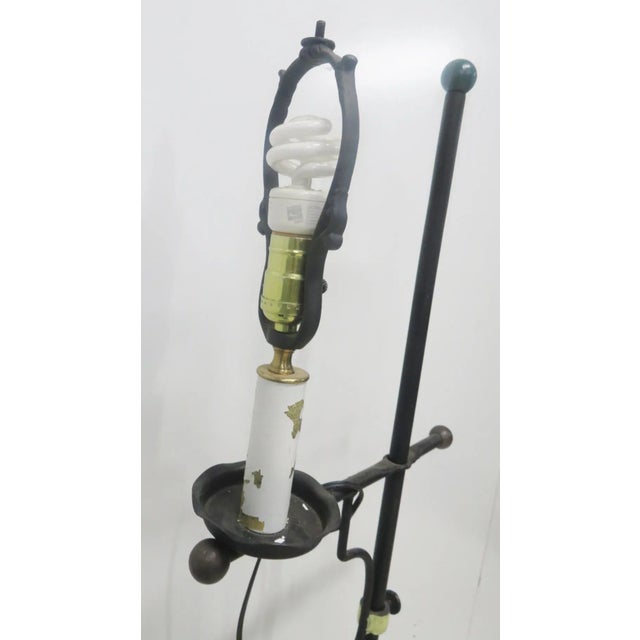 Arts & Crafts Arts & Craft Iron & Tile Floor Lamp For Sale - Image 3 of 6