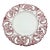Vintage Pink and White Hand Painted Reticulated Platter - Made in Portugal For Sale