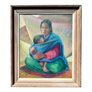 Mexico Morelia Painting in the Manner of Alfredo Zalce