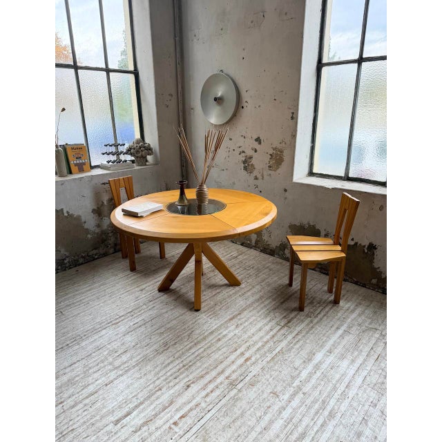 1980s Elm Table from Seiltz, 1980 For Sale - Image 5 of 18